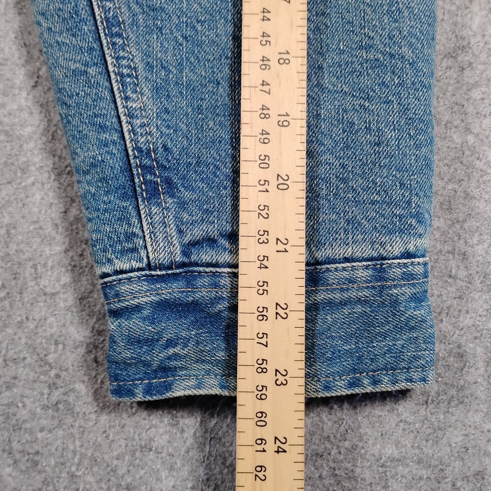 GAP Denim Diet Coke Sherpa Lined Jacket Mens Medium Blue Wash 513799-00 FAL24 - Picture 12 of 14